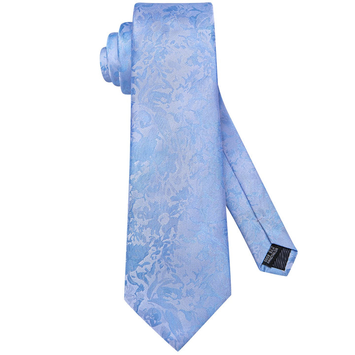 blue floral tie