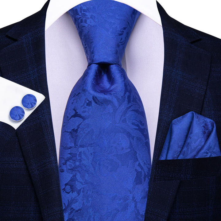 bright blue tie