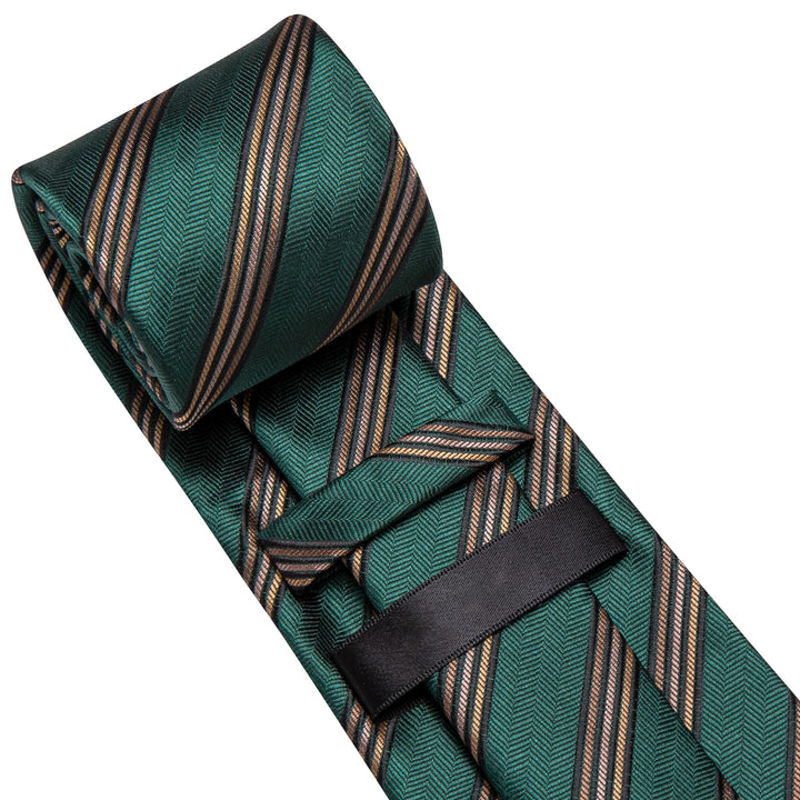 green neck tie