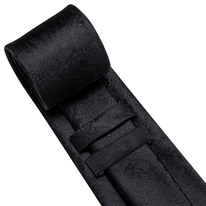 black mens suit tie