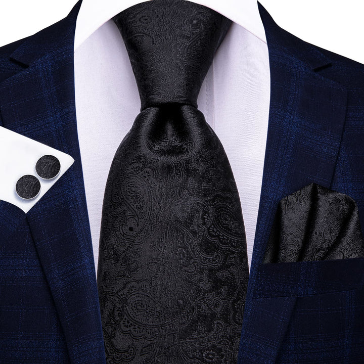 black paisley tie