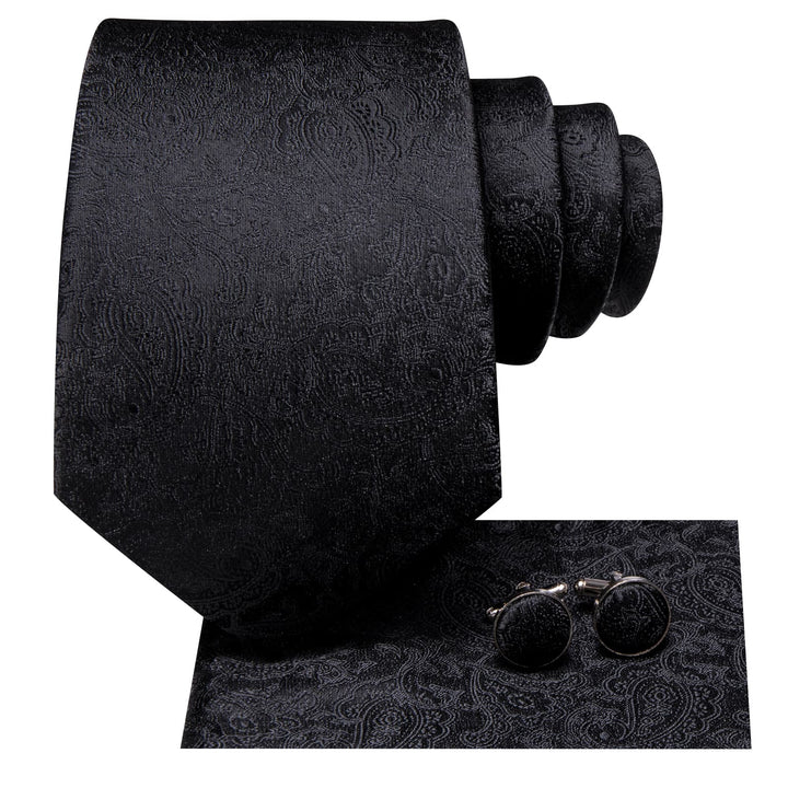 black silk tie