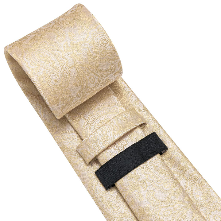 champagne floral tie