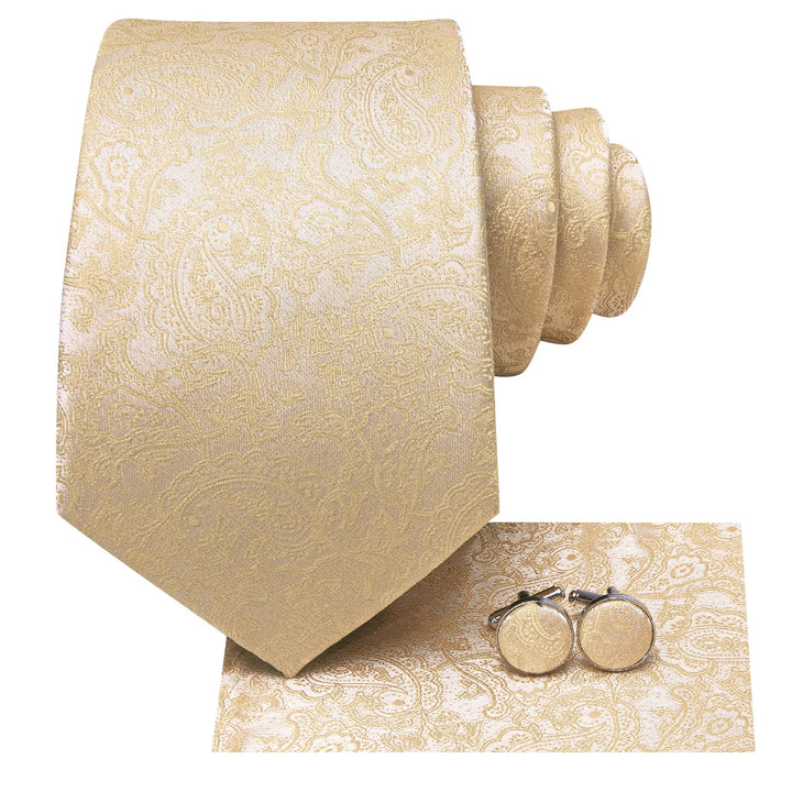 champagne tie and pocket square