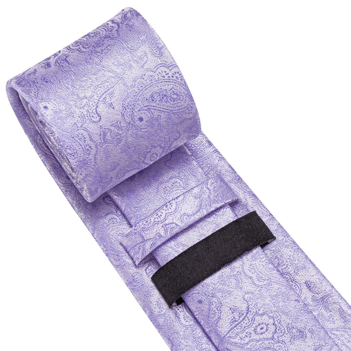 purple silk tie