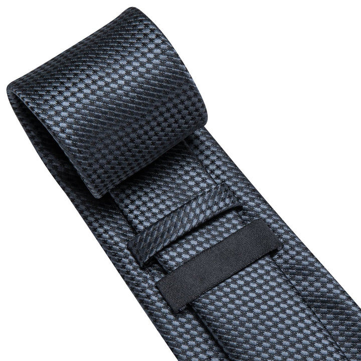 grey silk tie