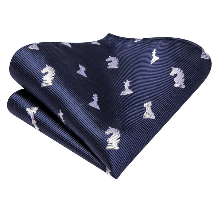 blue silk tie