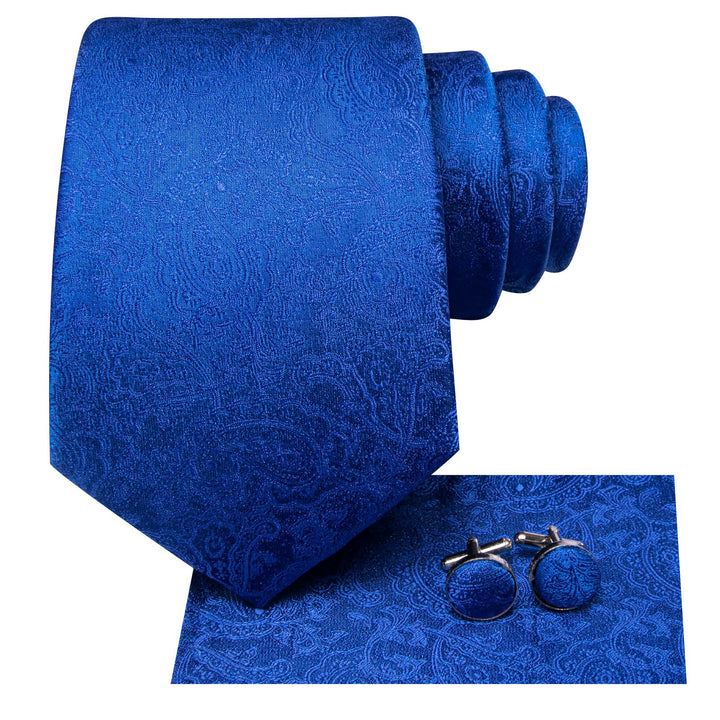 bright blue tie