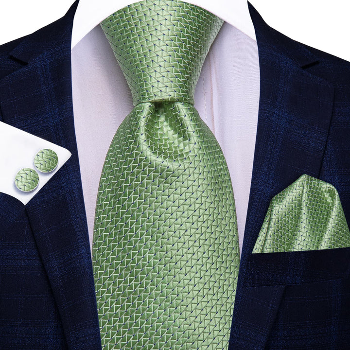 green striped tie