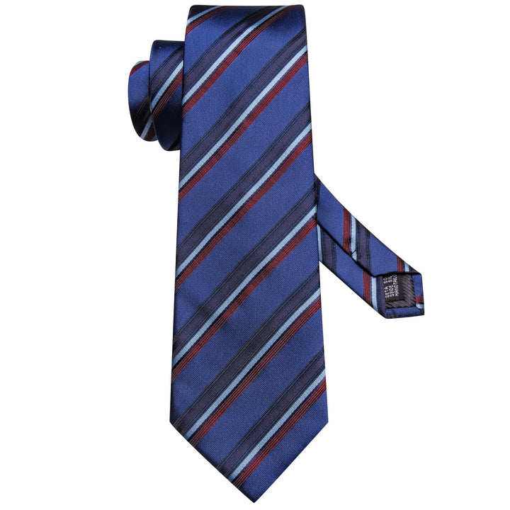 blue striped tie