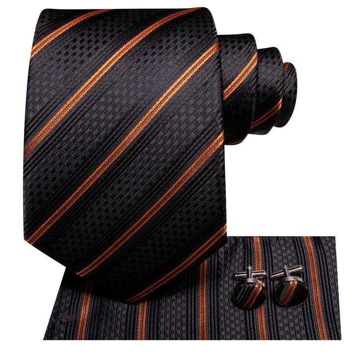 black striped tie