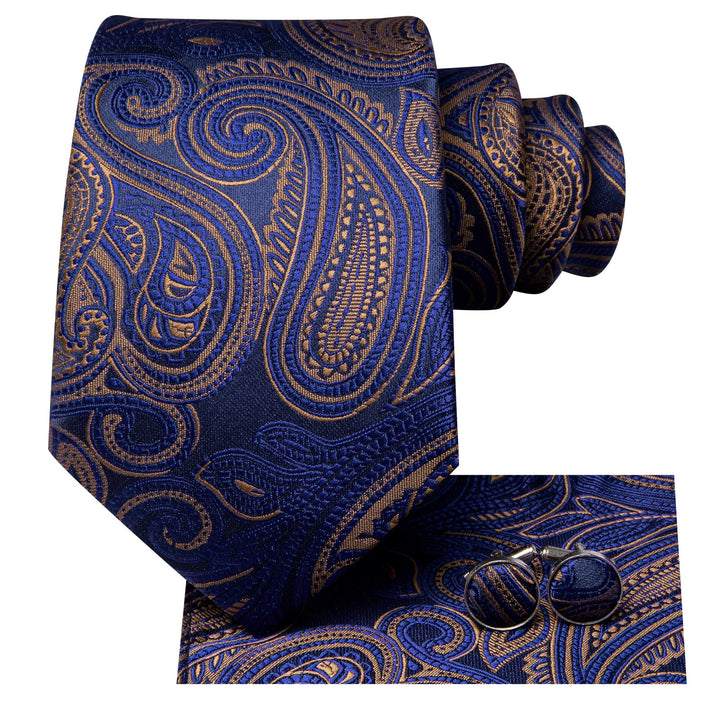 blue silk tie