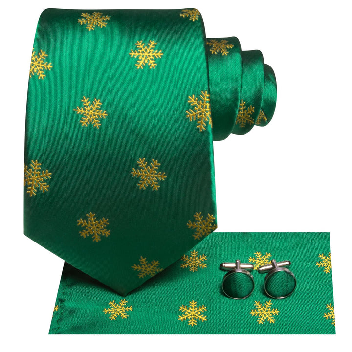 green christmas tie