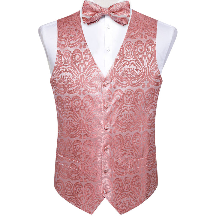 rose pink formal vest mens