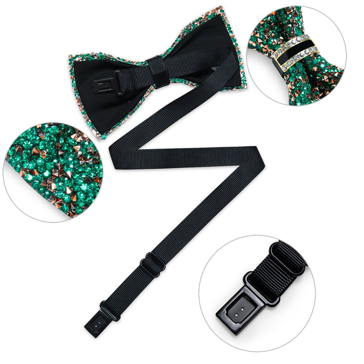 Green Champagne Bow Tie