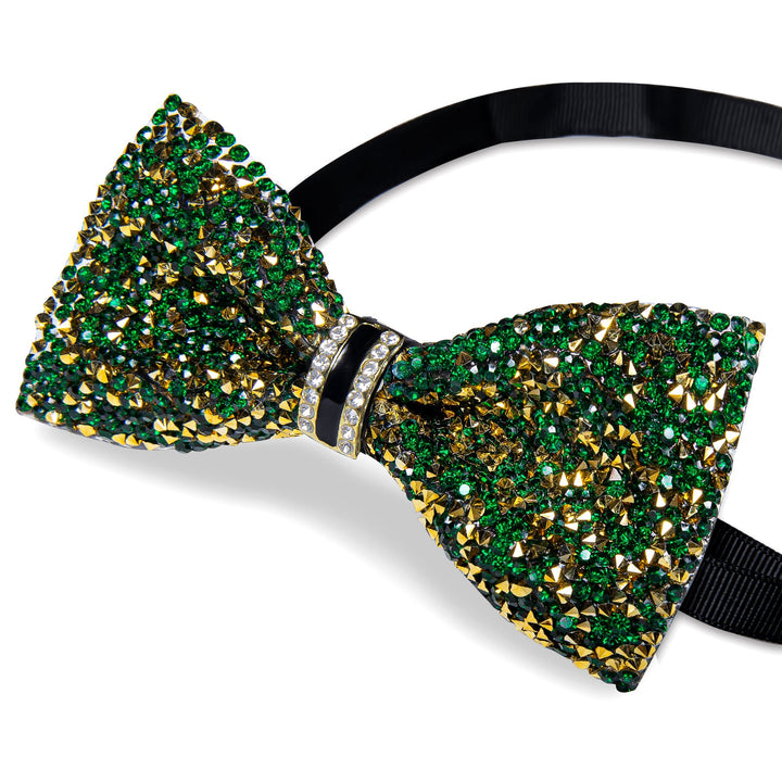 Imitation diamond mens bow tie