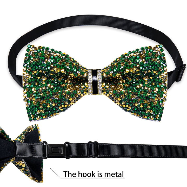 Imitation diamond dress bow tie