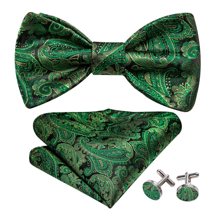 green self tie bowtie