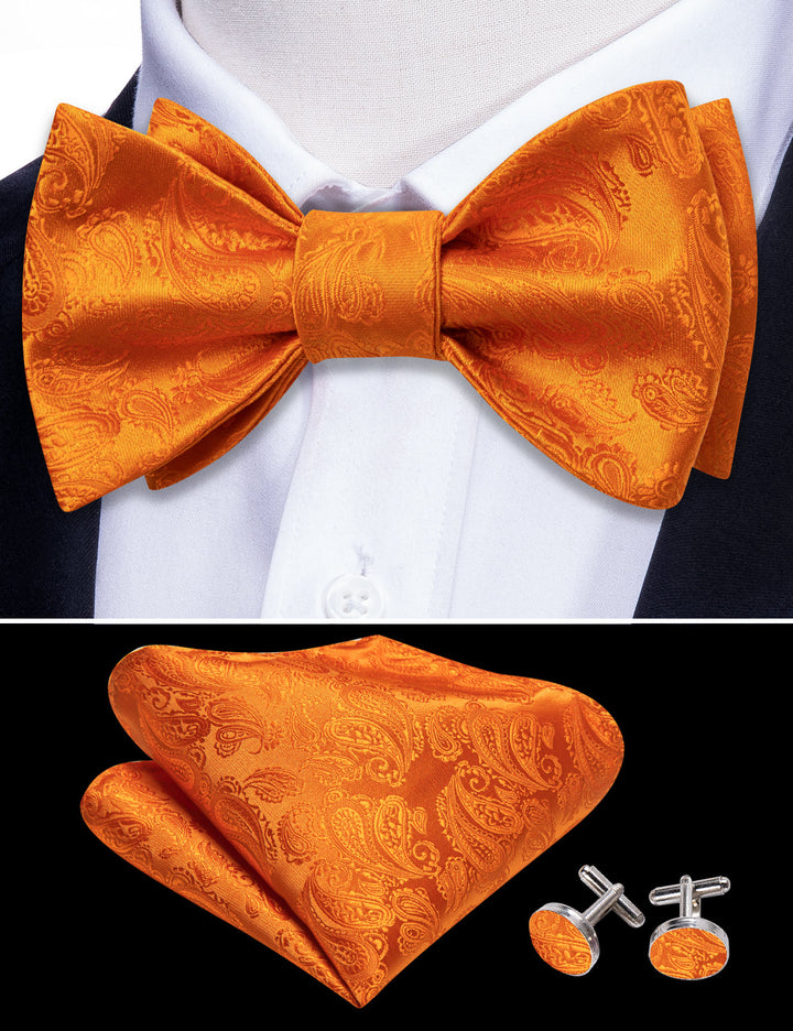 orange mens bowtie