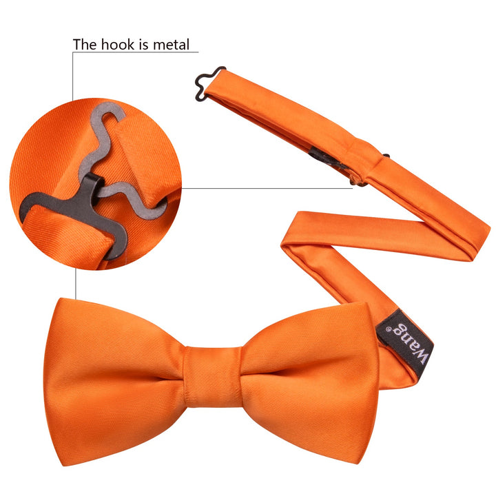 kids burnt orange bowtie