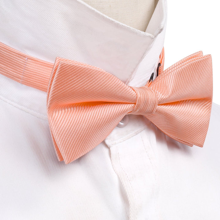 light orange bow tie for men