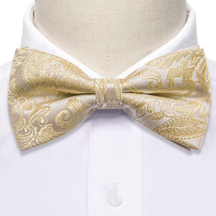 champagne color bow tie