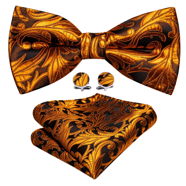 tan brown bow tie