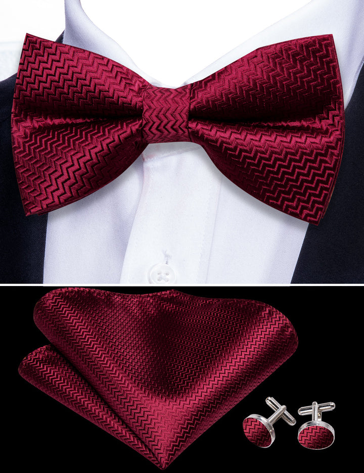 boys burgundy bow tie