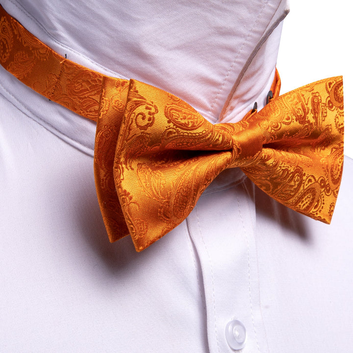 hot orange bowtie