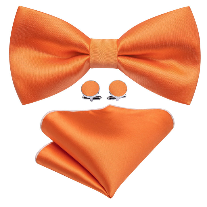 burnt orange solid bowtie