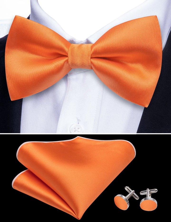 burnt orange mens bow tie