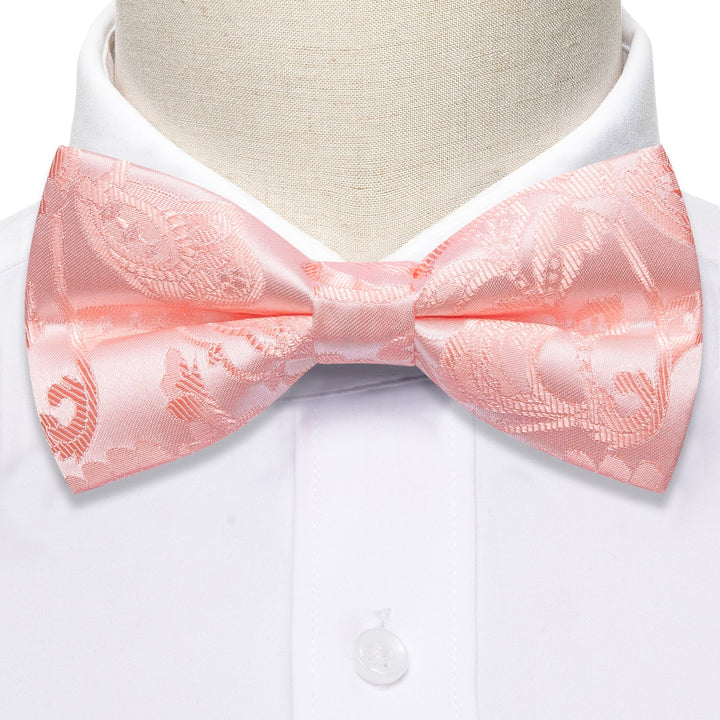 pink floral bowtie