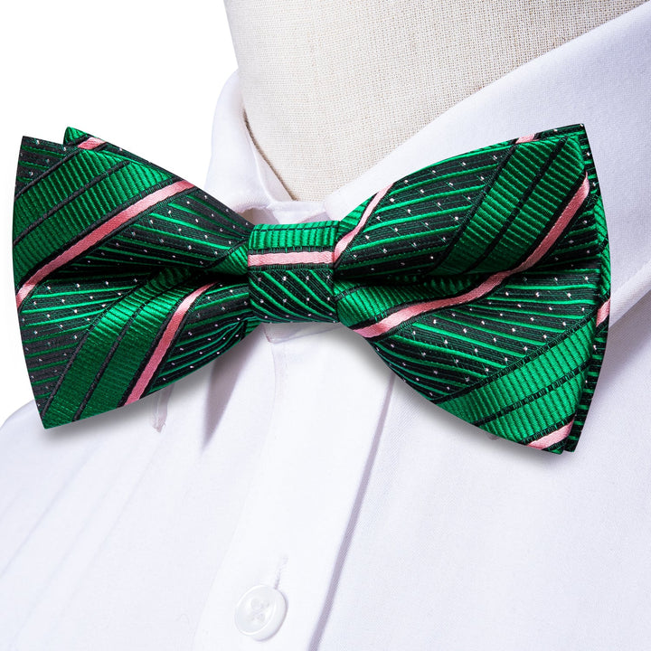 green pink bowtie