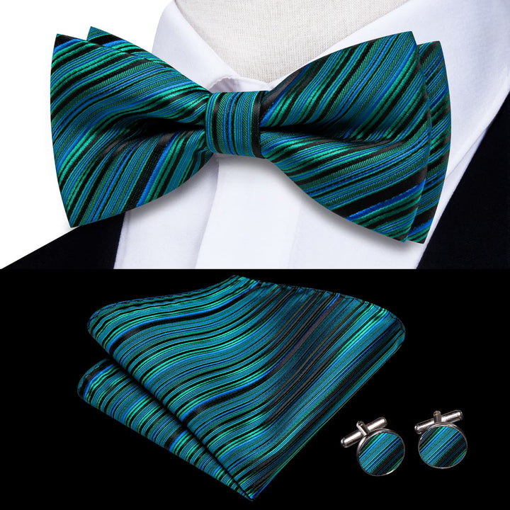 blue bow tie