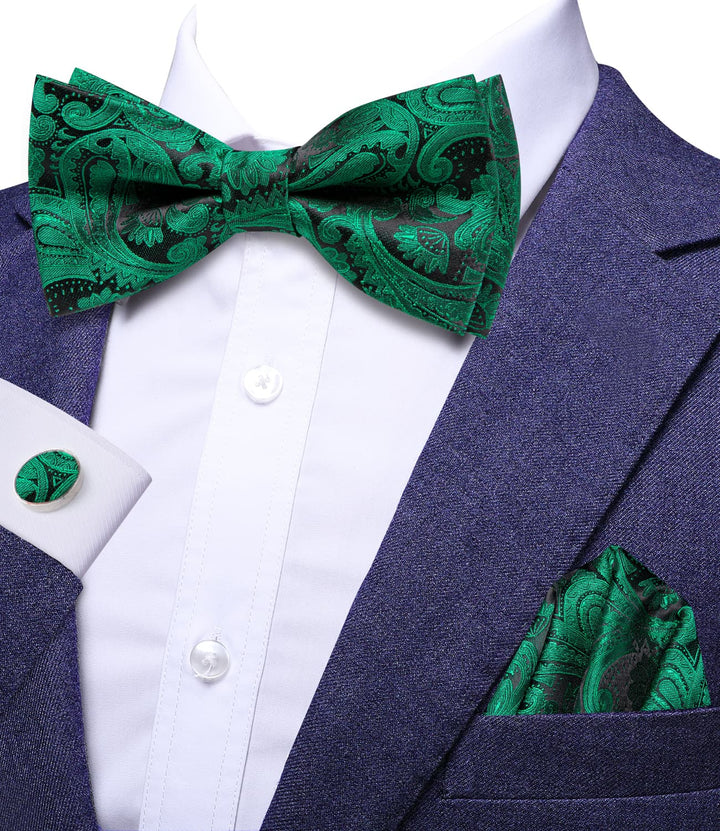 emerald green bow tie