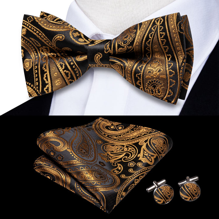 gold bow tie