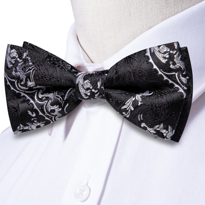 mens black bow tie