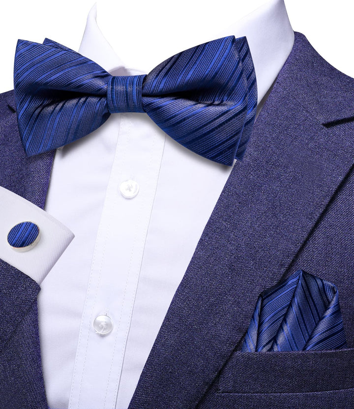 midnight blue bow tie