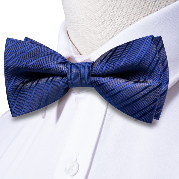 cobalt blue bow tie