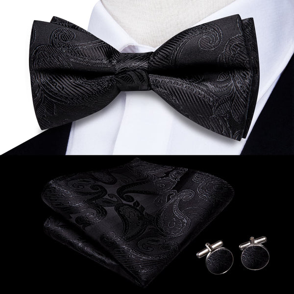 black bow tie