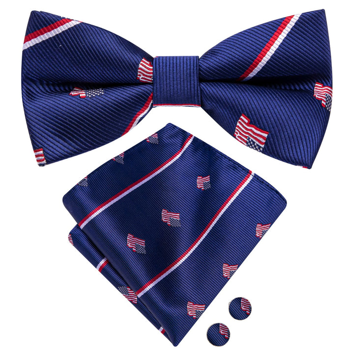 blue mens suit bow tie