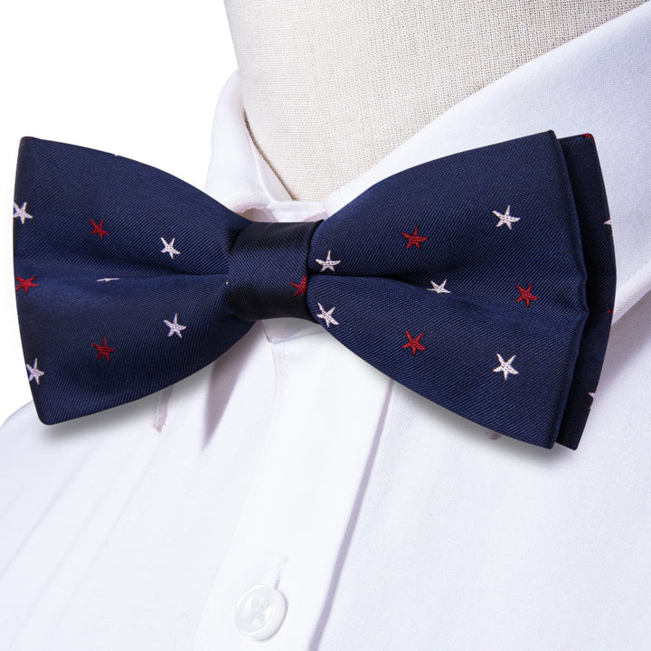 slate blue bow tie