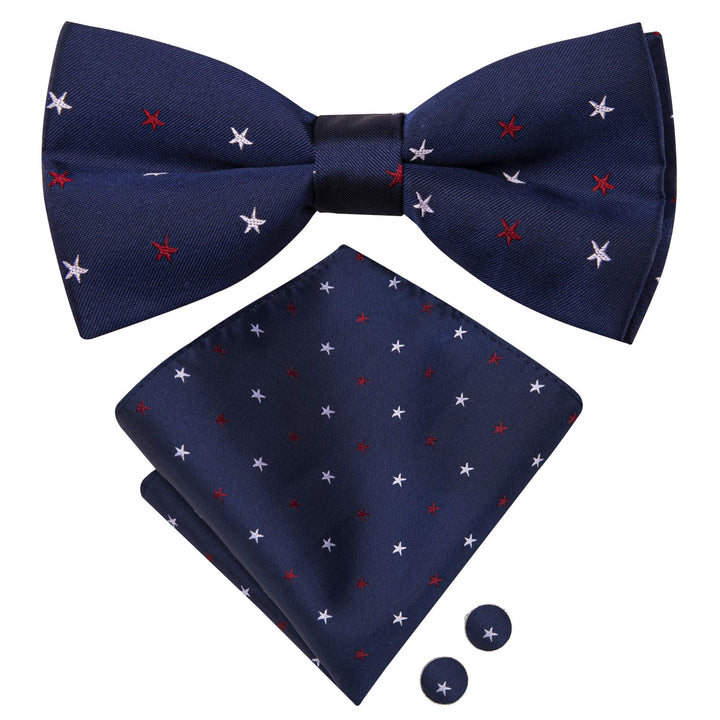 navy blue suit bow tie