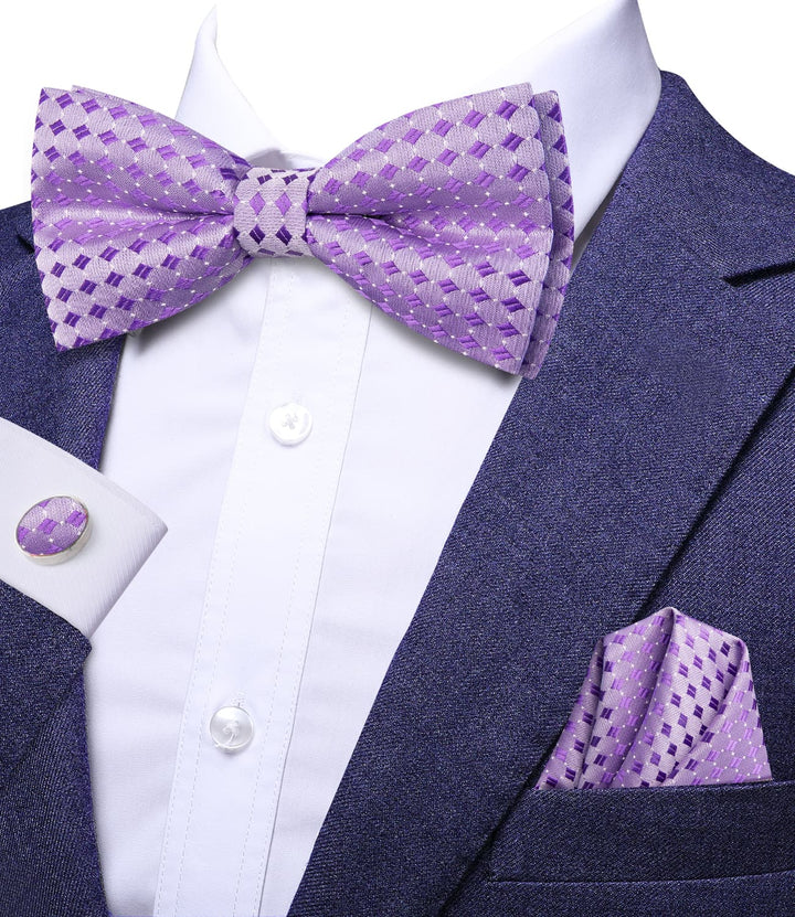 dark purple bow tie