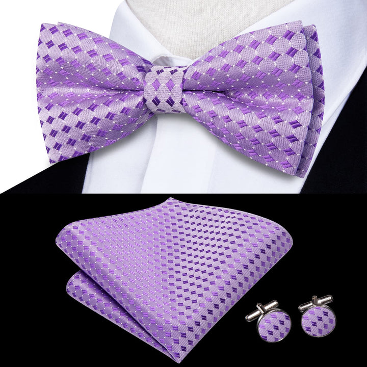 purple bow tie