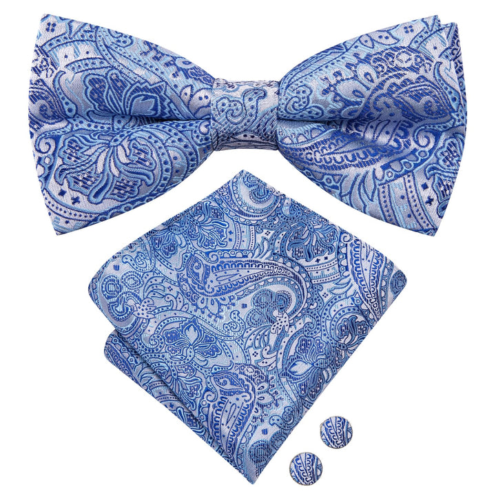 sky blue bow tie