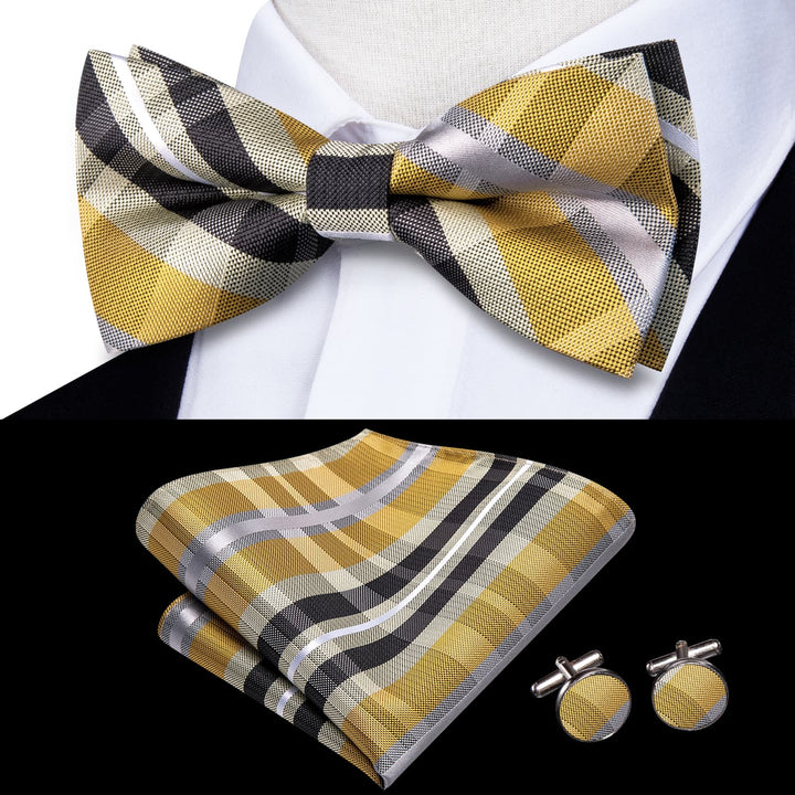 yellow bow tie