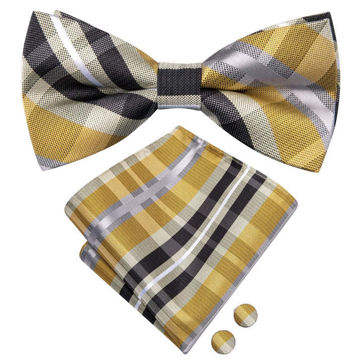 pastel yellow bow tie