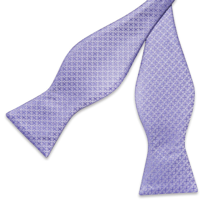 orchid purple self bow tie