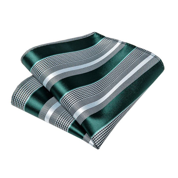 green and grey pocket square